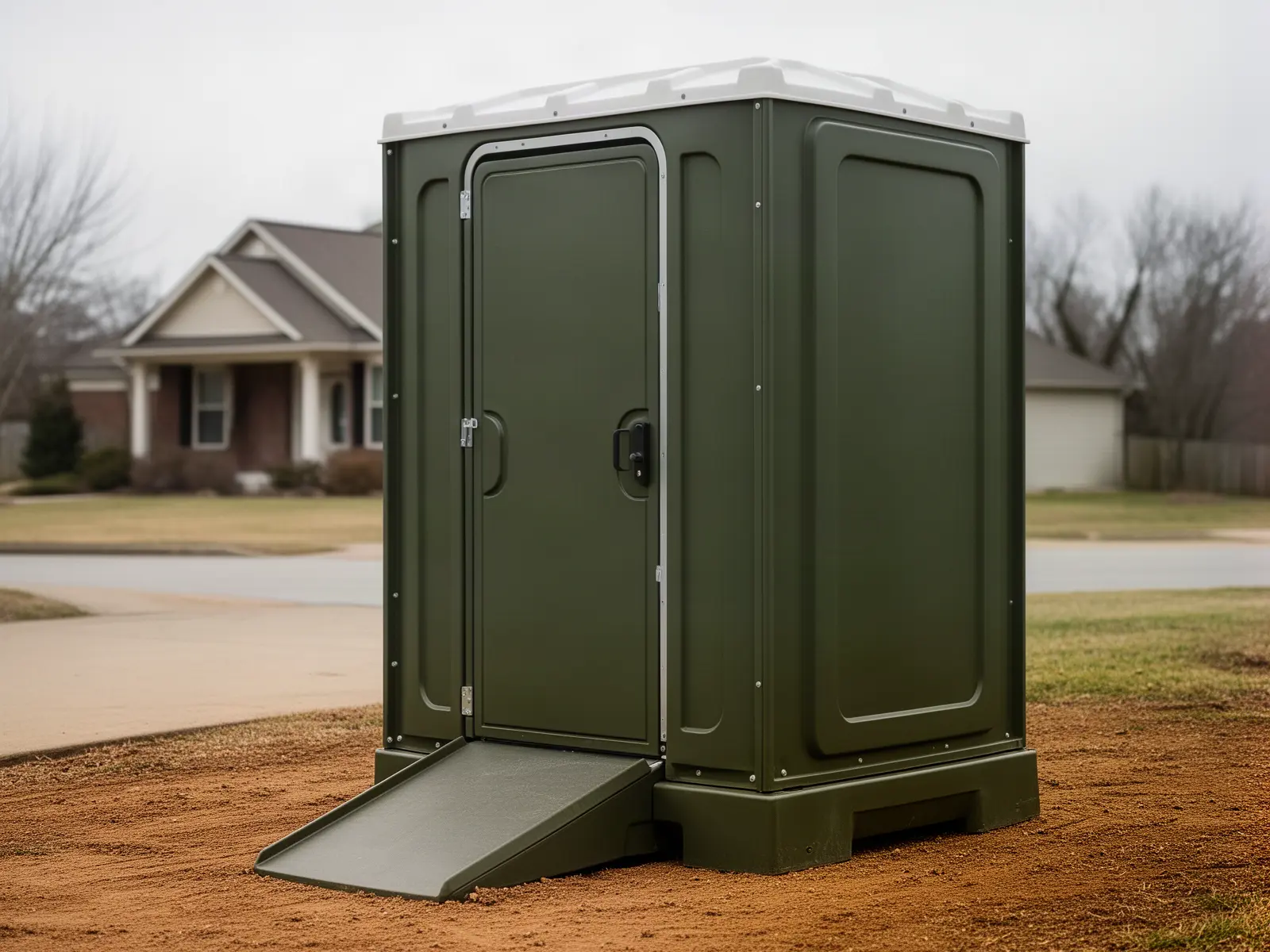 Clean porta potty unit from Sunset Lake Porta Potty Rental in Chestnut Hill, MA